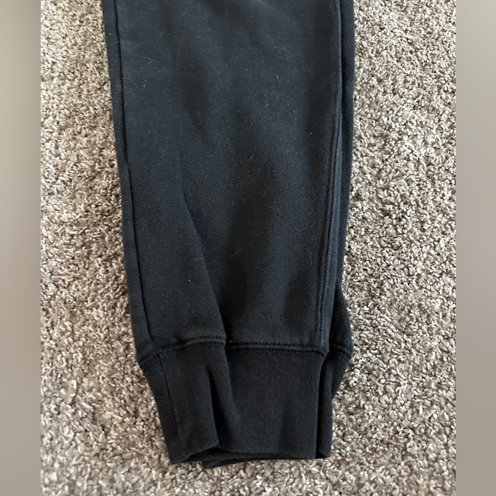 Victoria’s Secret PINK black medium joggers drawcord adjustable waist white P - Picture 5 of 12